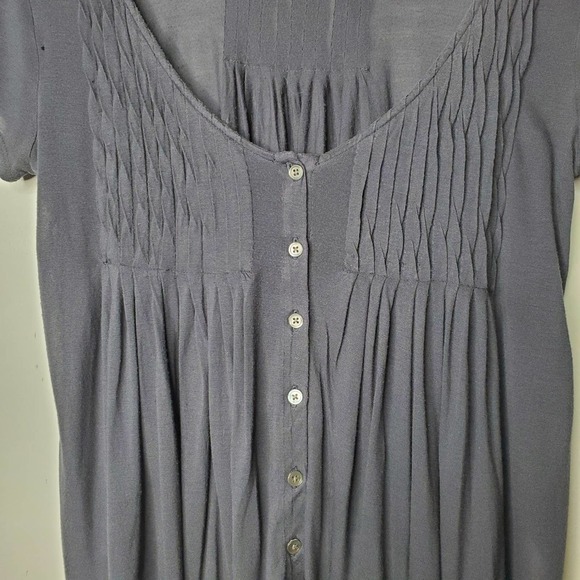 Soft Joie Scoop Neck Button Down Blouse Black Sz S - Picture 3 of 8